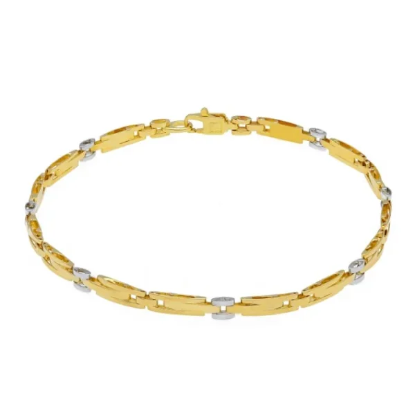 callegaro1964 Bracciale uomo oro giallo e bianco Outlet