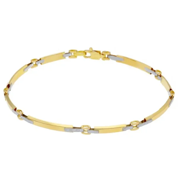 callegaro1964 Bracciale uomo oro giallo e bianco Outlet