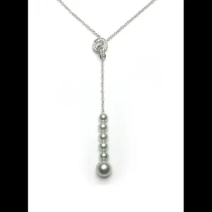 damiani Collana Allegra in oro bianco, diamanti e perle giapponesi Best