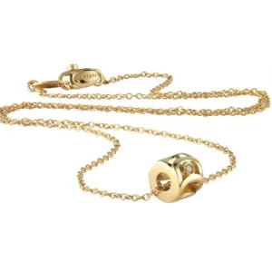 damiani Collana ssima in oro giallo con diamante Discount