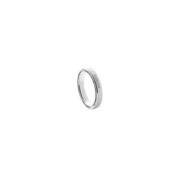 damiani D.SIDE - Fede nuziale in oro bianco con diamanti 3.30 mm Online