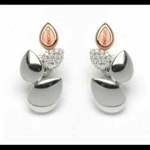 damiani Orecchini Antera in oro bianco e diamanti Clearance