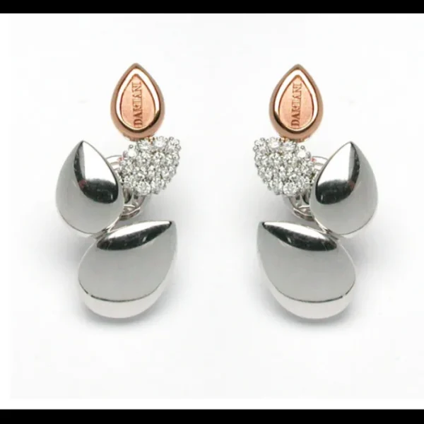 damiani Orecchini Antera in oro bianco e diamanti Clearance